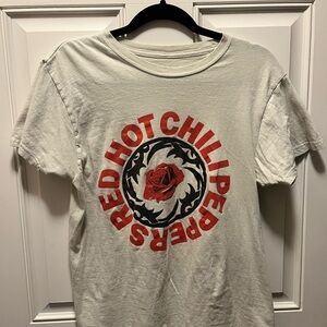 Target White and Red Graphic Tee